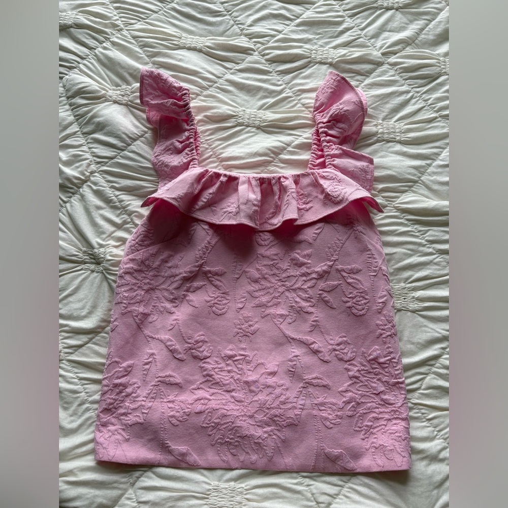 Lilly Pulitzer Pink Satin Label Tank Top